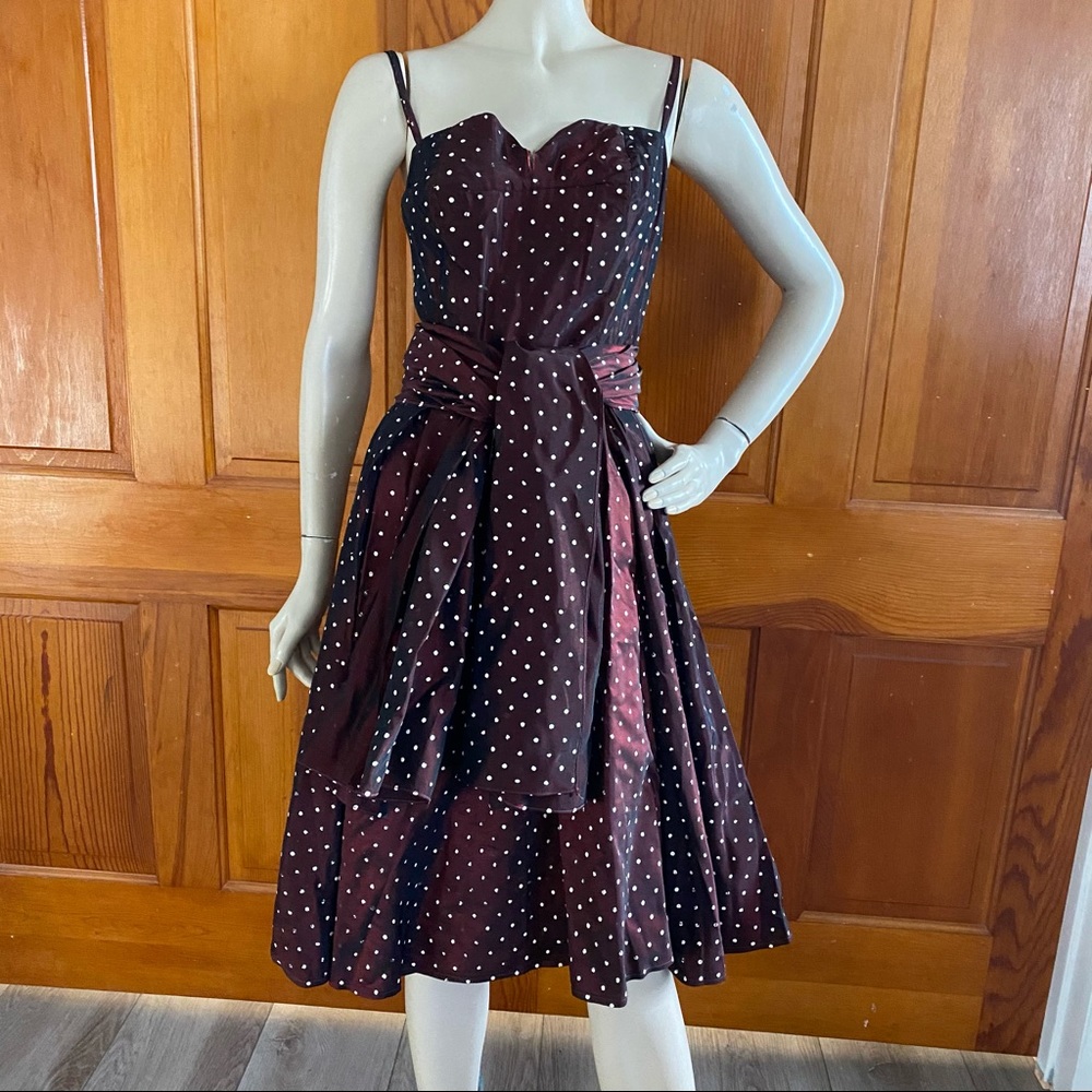 Vintage 50s/60s Full Circle Skirt Cocktail Dress